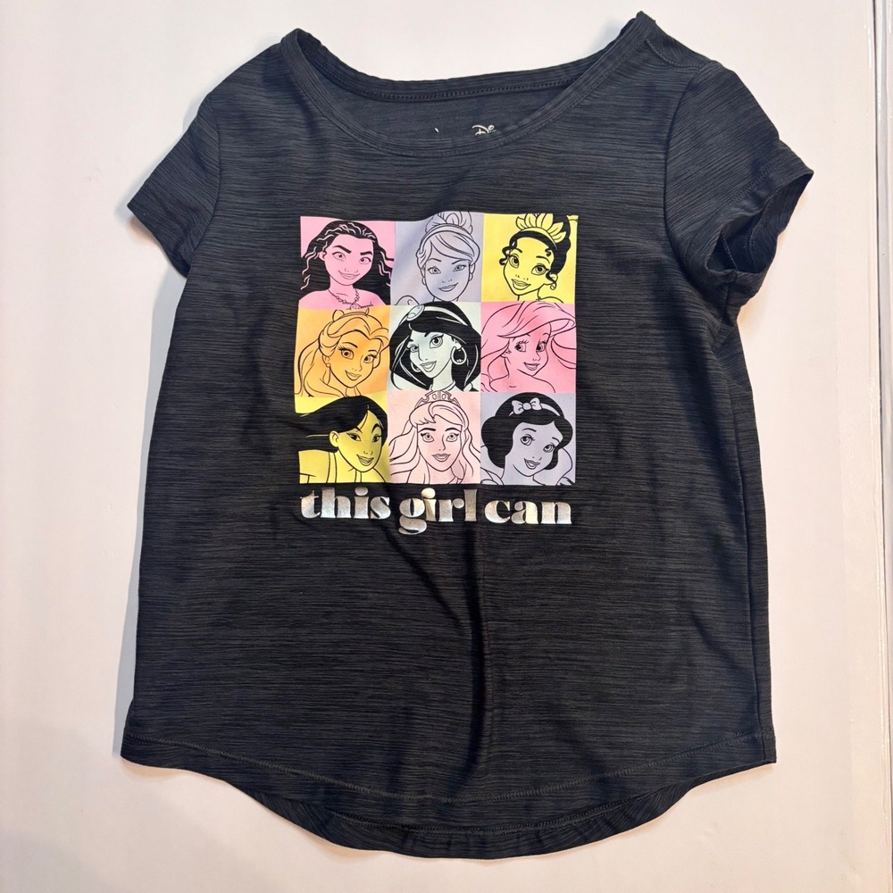 Disney Jumping Beans Active Girls Princess‎ Graphic T Shirt Top Size 3T Princess